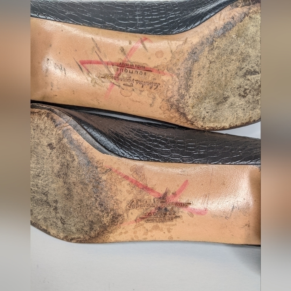 Salvatore Ferragamo Croc Heels - Picture 15 of 15